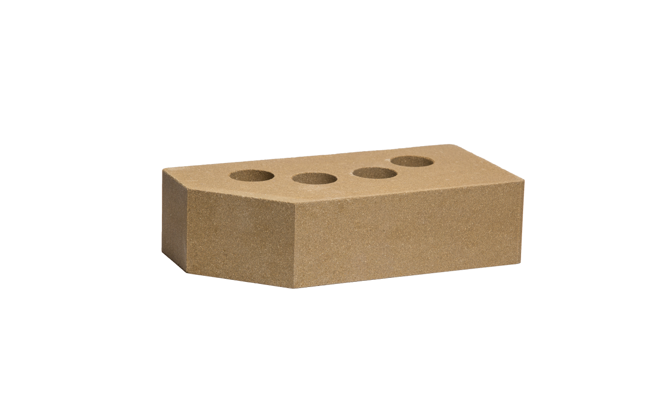 Кирпич гладкий угловой пустотелый